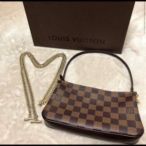 💯% Auth LV Damier Ebene Navona Pochette